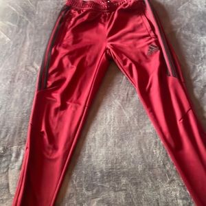 Men’s burgundy track pants adidas small -looks red but it is burgundy